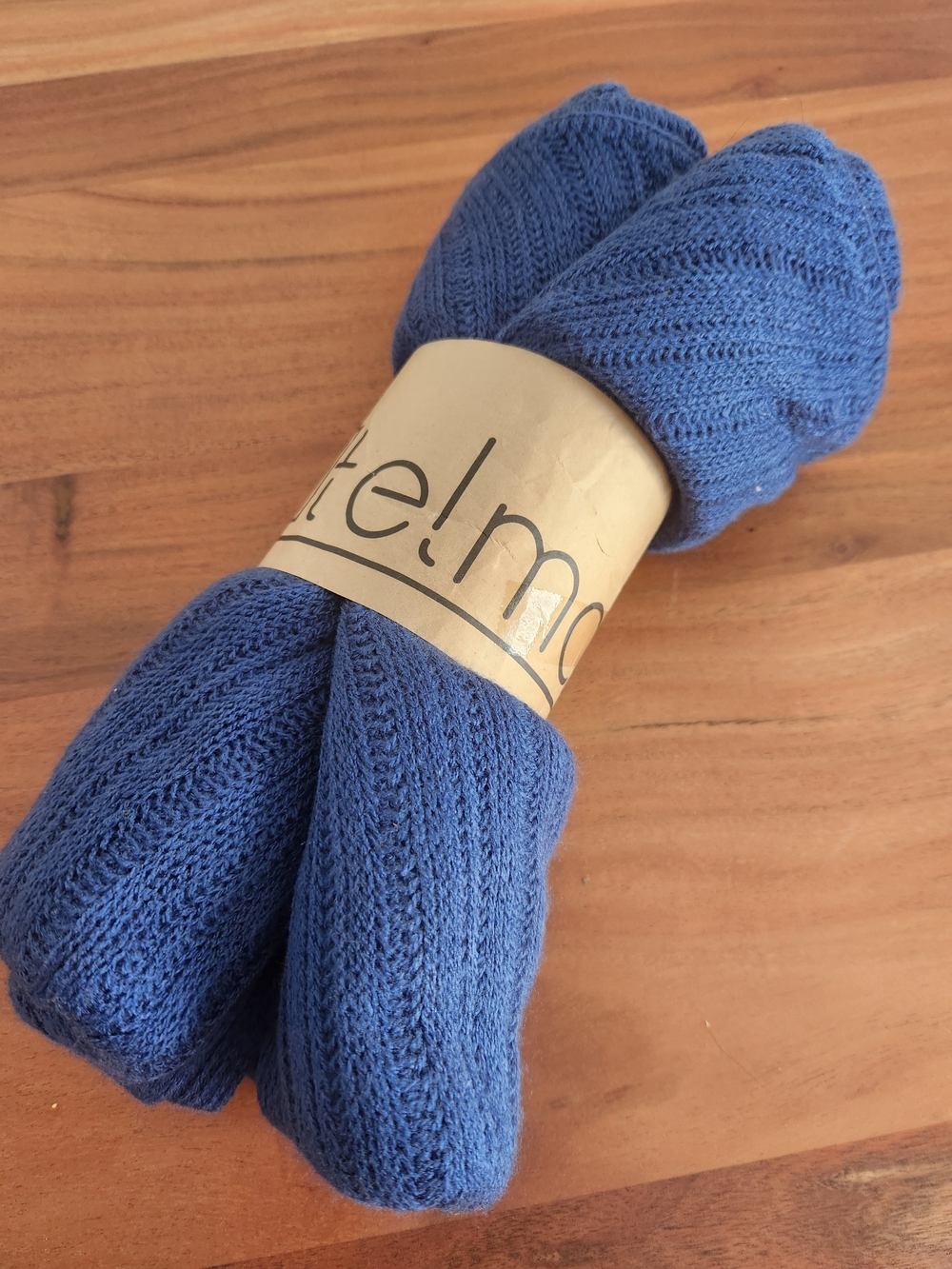 Blue Knit Scarf